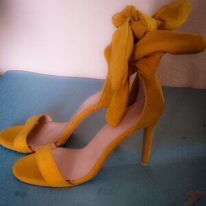 Ankle-Tie Strap Heel Shoes